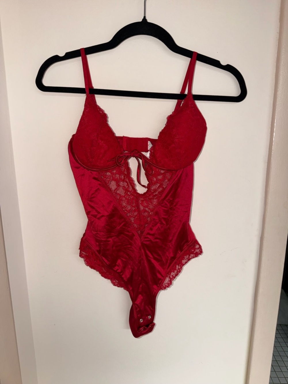 Garage Red Lace Bodysuit